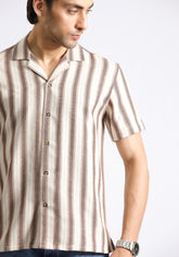 Brown Self Lining Shirt